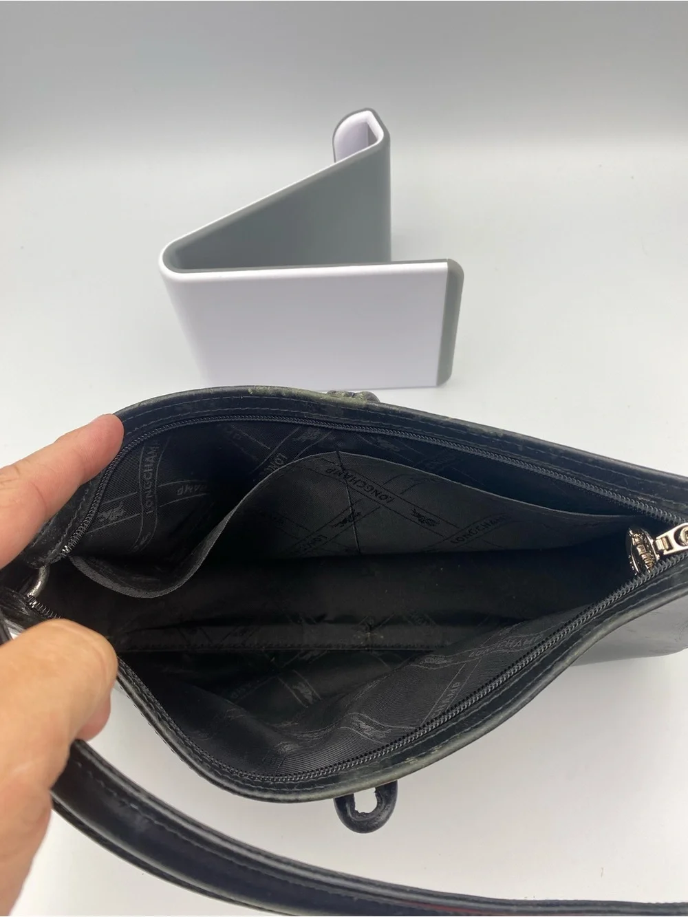 Alexander McQueen Black Leather Eyewear Case